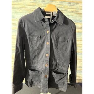Jones Sport Utility Jacket Medium Black Excellent Cotton Stretch Chore Coat